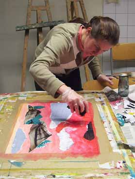 bei der Arbeit