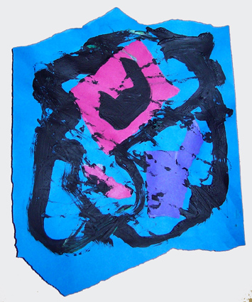 blaue-collage